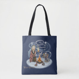 Santa Chris & Wilbur Feuerside Friends Tote Bag Tasche