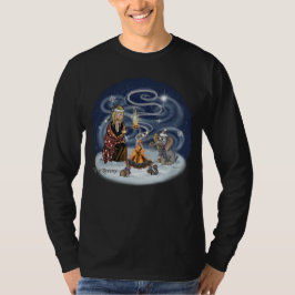 Santa Chris & Wilbur Fireside Friends Long Sleeve T-Shirt