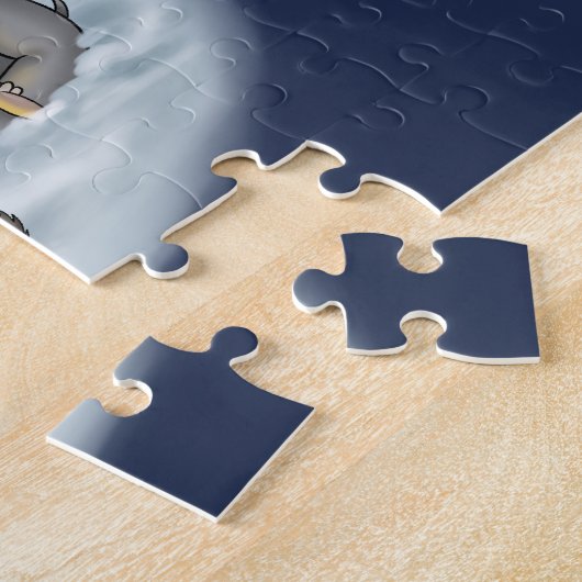 Santa Chris & Wilbur Fireside Friends Puzzle (Seite)