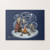 Santa Chris & Wilbur Fireside Friends Puzzle (Horizontal)