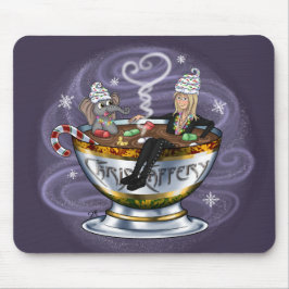 Santa Chris & Wilbur Hot Tubbin' Maus Pad Mousepad
