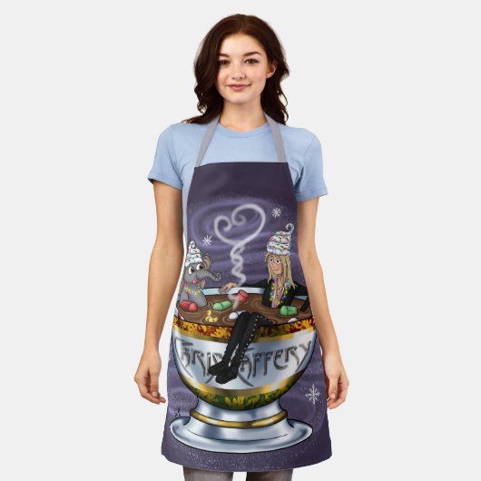 Santa Chris & Wilbur Hot Tubbin' überall Schürze (Getragen)