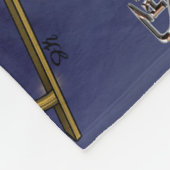 Santa Chris & Wilbur Sleigh Ride Fleece Blanket (Ecke)