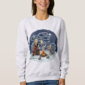 Santa Chris & Wilbur Sleigh Ride Freunde des Brand Sweatshirt (Vorderseite)