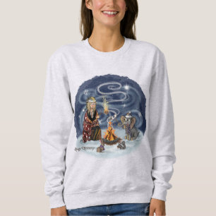 Santa Chris & Wilbur Sleigh Ride Freunde des Brand Sweatshirt