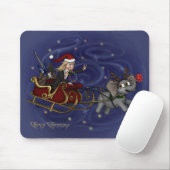 Santa Chris & Wilbur Sleigh Ride Mouse Pad Mousepad (Mit Mouse)