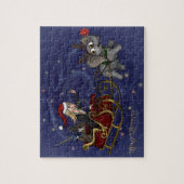 Santa Chris & Wilbur Sleigh Ride Puzzle (Vertikal)