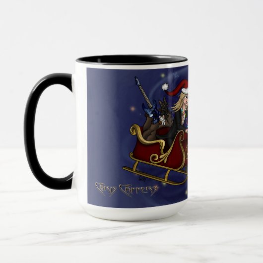 Santa Chris & Wilbur Sleigh Ride Tasse (Links)