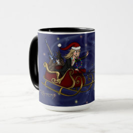 Santa Chris & Wilbur Sleigh Ride Tasse