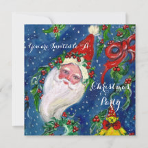 SANTA,CHRISTMAS CROWNS,HOLLYBERRIES FERIENPARTEI