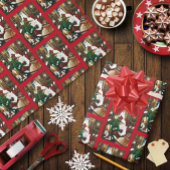 Santa Christmas Dragon Fantasy Geschenkpapier