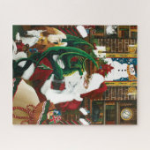 Santa Christmas Dragon Fantasy Puzzle (Horizontal)