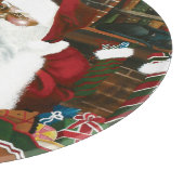 Santa Christmas Dragon Fantasy Schneidebrett (Ecke)