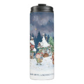 Santa Christmas Elf Rudolph Thermal Tumbler Thermosbecher (Vorderseite)