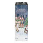Santa Christmas Elf Rudolph Thermal Tumbler Thermosbecher (Rückseite)
