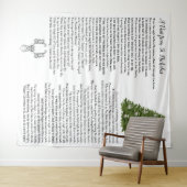 Santa Christmas Eve Story Wandteppich (Beispiel (Horizontal))