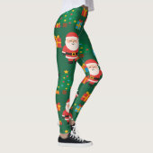 Santa Christmas Funny  Leggings (Rechts)