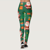 Santa Christmas Funny  Leggings (Rückseite)