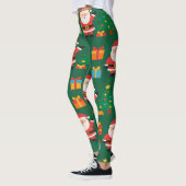Santa Christmas Funny  Leggings (Links)