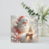 Santa Christmas Greeting Card Feiertagskarte (Stehend Vorderseite)