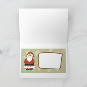Santa Christmas HO Merry Joy Peace Seasons Jolly Feiertagskarte