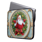 Santa Christmas Laptopschutzhülle (Vorderseite Links)