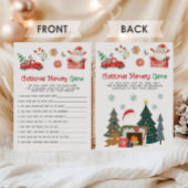 Santa Christmas Memory Game Feiertagskarte
