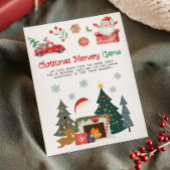 Santa Christmas Memory Game Feiertagskarte