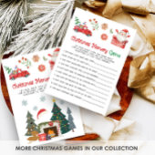 Santa Christmas Memory Game Feiertagskarte