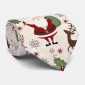 Santa Christmas Necktie Krawatte (Gerollt)