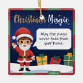 Santa Christmas Ornament (Vorderseite)