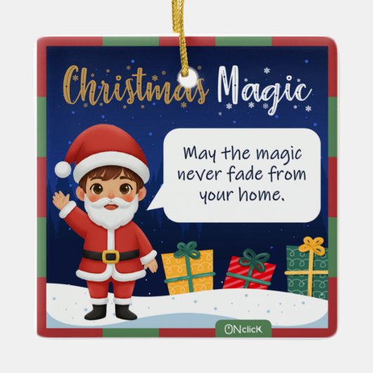 Santa Christmas Ornament (Vorderseite)
