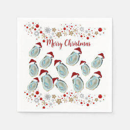 Santa Christmas oyster shells Serviette