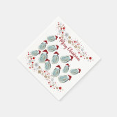 Santa Christmas oyster shells Serviette (Ecke)