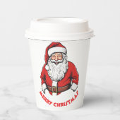 Santa Christmas Pappbecher (Vorderseite)