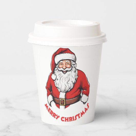 Santa Christmas Pappbecher (Vorderseite)