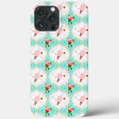 Santa Christmas Pickleball Ogee Pattern Case-Mate iPhone Hülle (Rückseite)