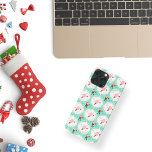 Santa Christmas Pickleball Ogee Pattern Case-Mate iPhone Hülle<br><div class="desc">Decorate your iPhone case with this amusing Santa Christmas Pickleball Ogee design.  Santa is shown playing pickleball in this vintage print. Then, we have a Wiffle ball in red and green as well as a pickleball racquet that has been adorned for Christmas. The hues enhance the vintage design. Men, women,...</div>
