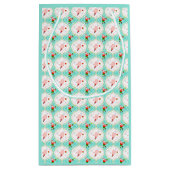 Santa Christmas Pickleball Ogee Pattern Kleine Geschenktüte (Rückseite)