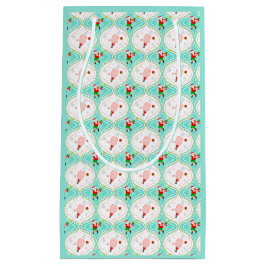 Santa Christmas Pickleball Ogee Pattern Kleine Geschenktüte