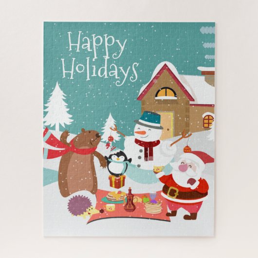 Santa Christmas Picnic Puzzle (Vertikal)