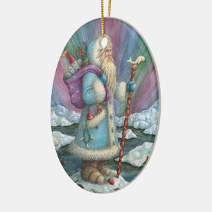 SANTA CHRISTMAS PORCELAIN ORNANAMENT KERAMIKORNAMENT