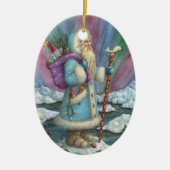 SANTA CHRISTMAS PORCELAIN ORNANAMENT KERAMIKORNAMENT (Vorne)