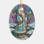 SANTA CHRISTMAS PORCELAIN ORNANAMENT KERAMIKORNAMENT (Hinten)