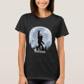 Santa Christmas Rock Sasquatch Xmas Girl T-Shirt (Vorderseite)
