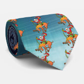 Santa Christmas Rodeo Krawatte (Gerollt)