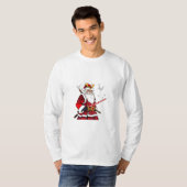 Santa Christmas Santa Claus Japanisch Art Samurai T-Shirt (Vorne ganz)