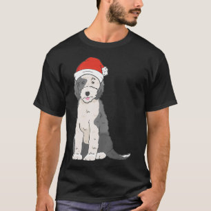 Santa Christmas Sheepadoodle T-Shirt