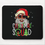 Santa Christmas Squad Black Men African American P Mousepad<br><div class="desc">Santa Christmas Squad Black Men African American Pajamas</div>