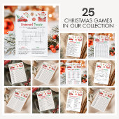 Santa Christmas Tongue Twister Game Feiertagskarte